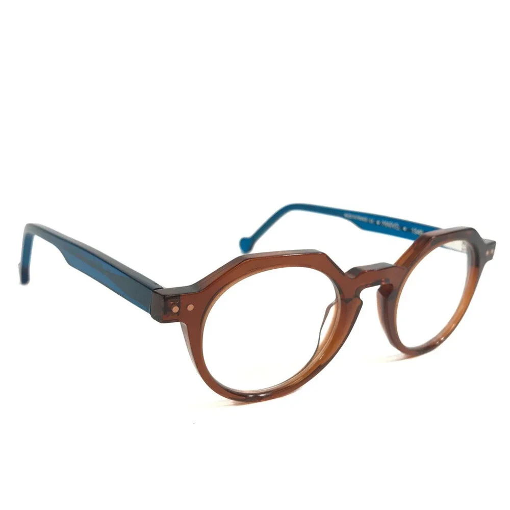 Anne & Valentin Petite Eyeglasses Frame MARVEL 1546 Clear Brown Blue 40-22-135